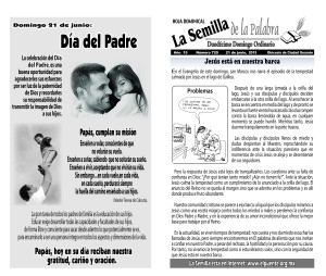 Semilla de la Palabra para el día 21 de junio 2015