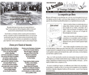 Semilla de la Palabra, para el día 13 de octubre de 2019