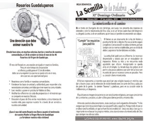 Semilla de la Palabra, para el día 27 de Octubre de 2019